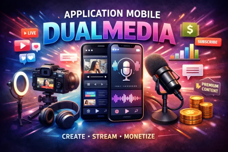 application mobile dualmedia