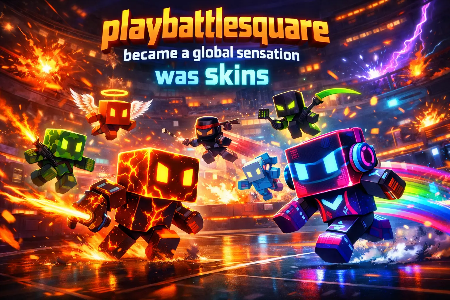 playbattlesquare became a global sensation was skins
