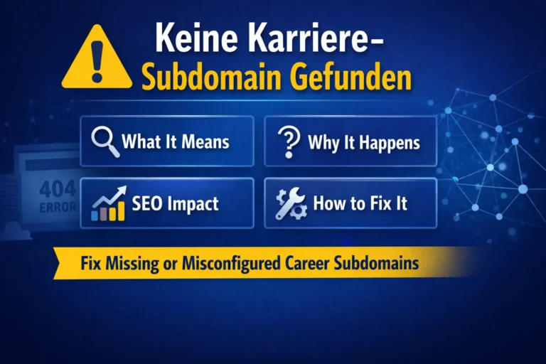 keine karriere-subdomain gefunden