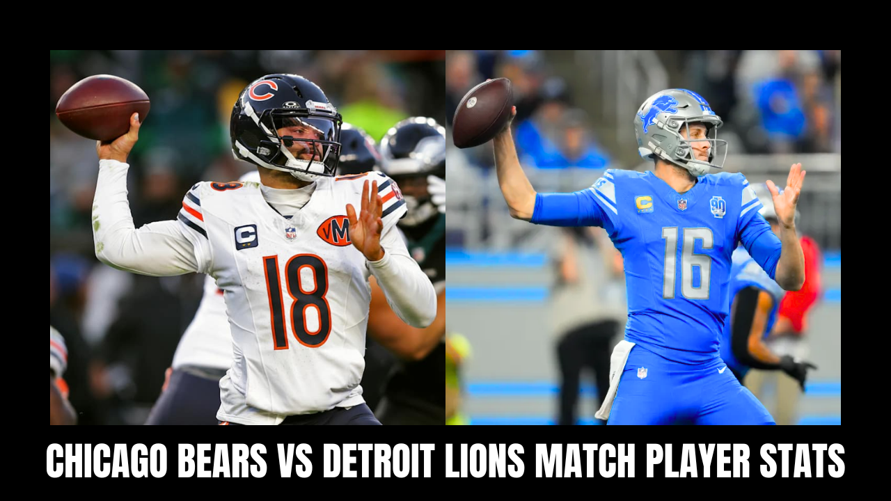 chicago bears vs detroit lions match player stats
